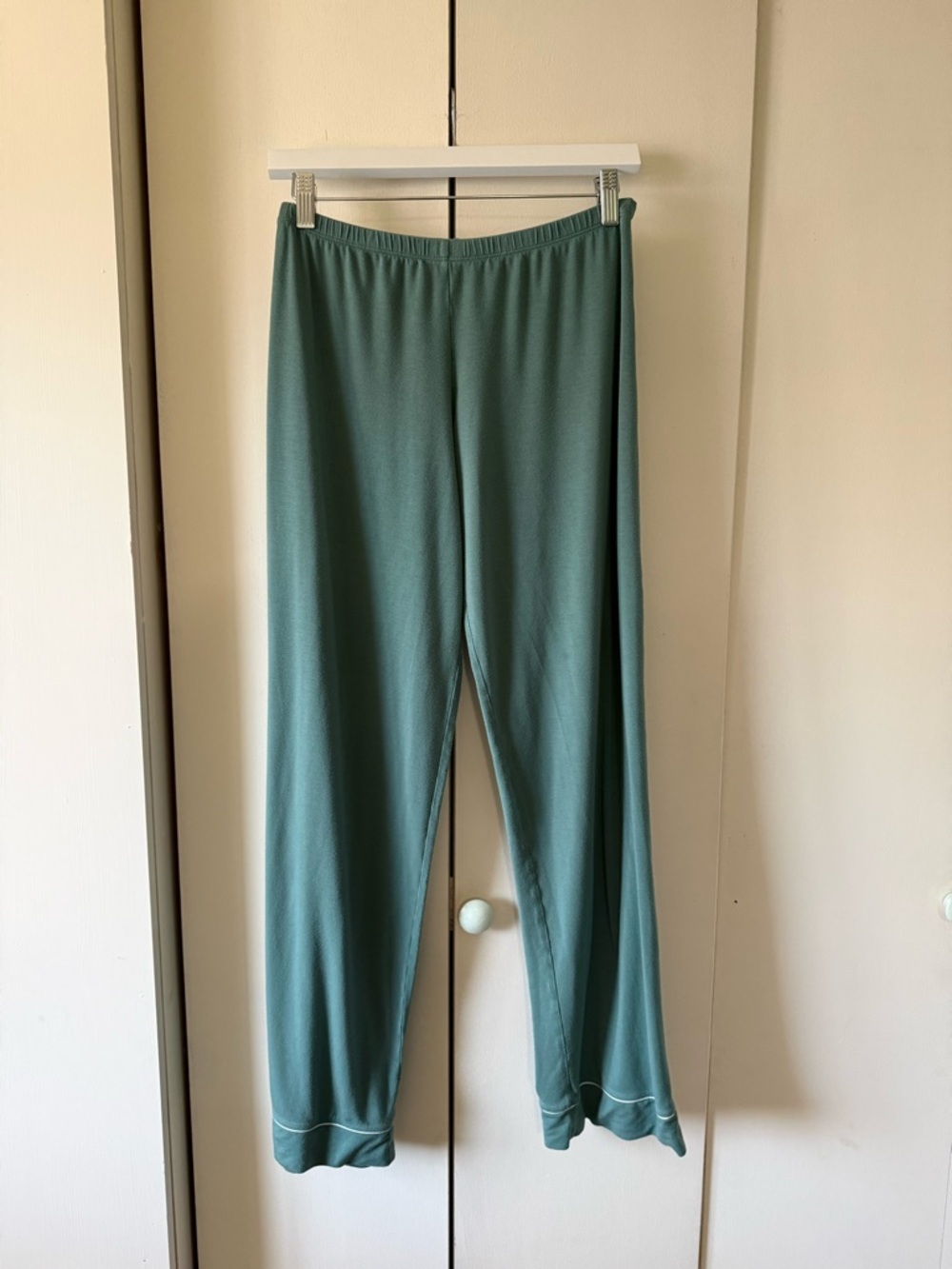 Eberjey Gisele TENCEL™ Modal Long PJ Set Green White (Read Description!) Size S - Picture 9 of 11